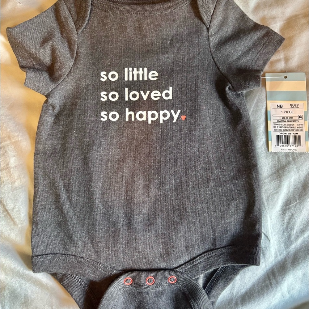 Target Gray Baby Bodysuit